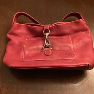 Dooney &Bourke red leather pocketbook.